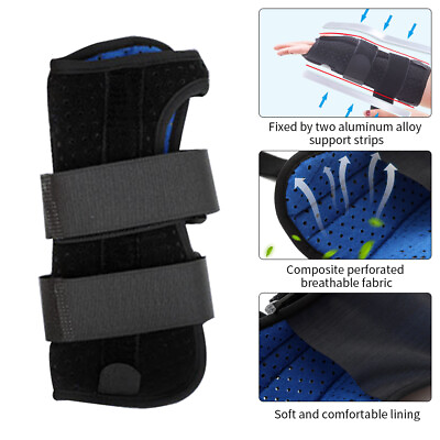 #ad Right Left Pain Relief Wrist Splint Adjustable Man Women Soft Carpal Tunnel $10.47