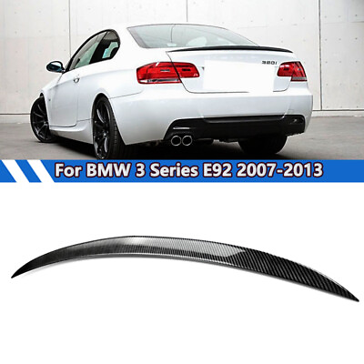 #ad Carbon Fiber Look Rear Trunk Spoiler Wing For BMW 328i 335i E92 Coupe 2007 2013 $69.98