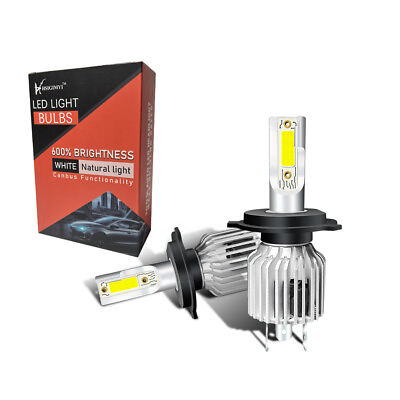 #ad 2PCS H4 HB2 9003 COB LED Headlight Bulbs Conversion Kit 200W 12000LM 6000K $24.90