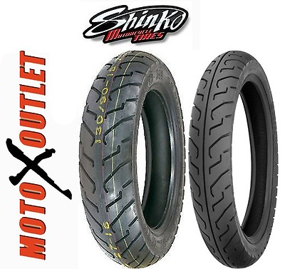 #ad HARLEY SPORTSTER Motorcycle Tires 100 90 19 FRONT 130 90 16 REAR Set Shinko 712 $179.99