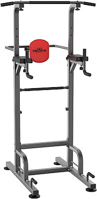 #ad Power Tower Dip Station Adjustable Heavy Duty Pull Up Bar for Home Gym Workout $129.99