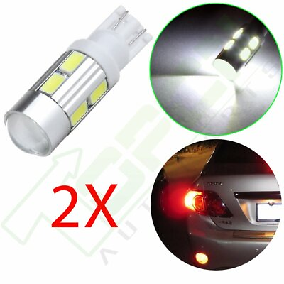 #ad 2X Projector White T10 194 LED 5730 10SMD License Light Bulb 2825 168 W5W 161 $8.59