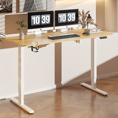 #ad 43quot; 55quot; 63quot; Home Office Electric Standing Desk Height Adjustable Computer Desk $129.99