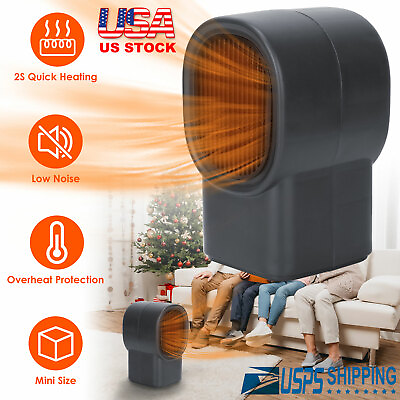 #ad 500W Mini Space Heater Fan 2s Fast Heating with Overheat Protection Auto Off $17.84