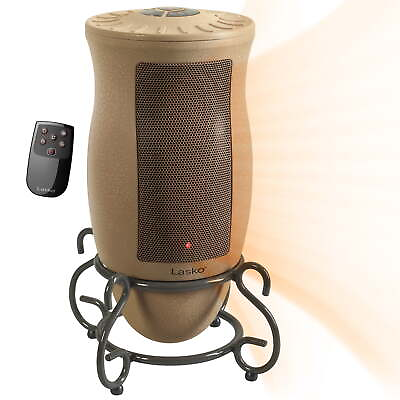 #ad 16quot; 1500W Designer Series Ceramic Electric Space Heater with Remote Beige New $24.16