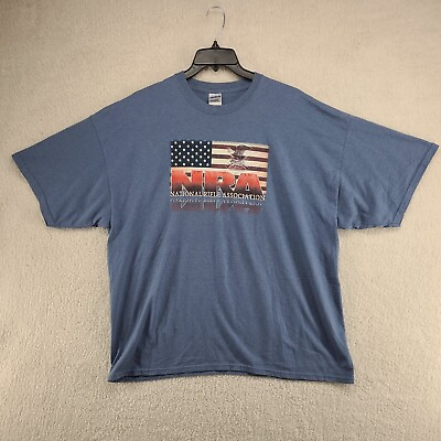 #ad #ad NRA National Rifle Association 3XL T shirt Short Sleeve USA Flag Eagle Logo NWOT $12.97