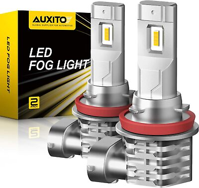 #ad AUXITO H11 H8 LED Fog Light Bulb Fanless 40W 6000LM High Brightness 3000K $45.00