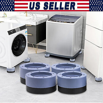 #ad Anti Vibration Washing Machine Support Anti Slip Rubber Feet Base Pads Mat $38.99