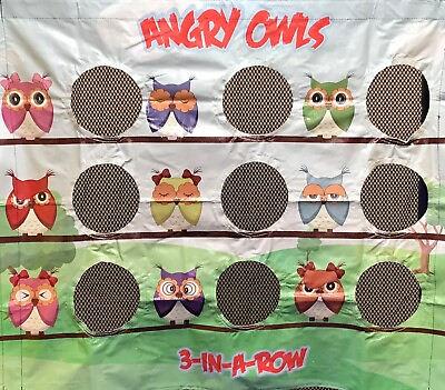 #ad Replaceable Air Frame Game Vinyl Panel 40x34 Angry Owl Kids Event Carnival Party $99.99