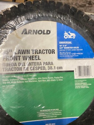 #ad #ad Arnold 15quot; Universal Lawn Tractor Front Wheel 490 325 0014 $42.57