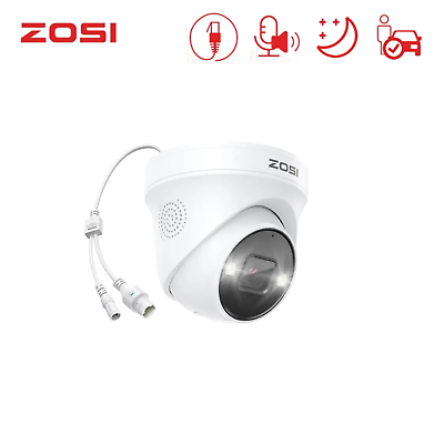#ad ZOSI 5MP WIFI Dome IP POE Security Add on Camera AI Human Detect Night Vision $35.99