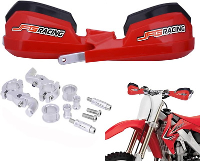 #ad Handguards Dirt Bike Hand Guards Universal for 7 8In and 1 1 8In Red $48.99