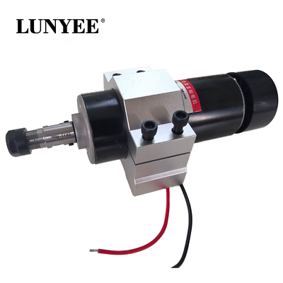 #ad DC 48V 500W Brushed Spindle 0.5KW Air CooLing Spindle CNC 500W Spindle Motor $61.59