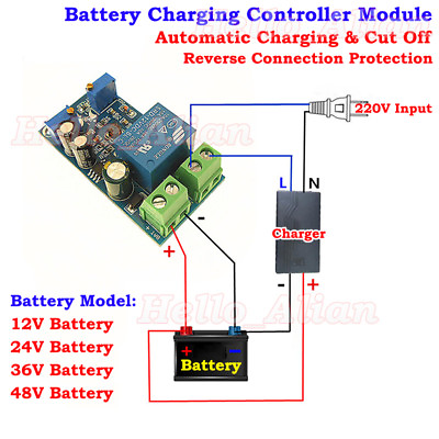 Battery BMS Automatic Charger Charging Switch Controller Module Protection Board $4.55
