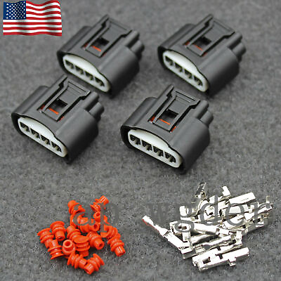4x Ignition Coil Plug Connector For 2000 2010 Toyota Lexus Camry 90980 11885 $12.01