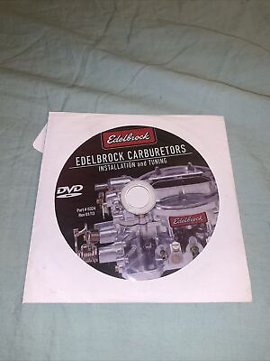 #ad Edelbrock Carburetors Installation amp; Troubleshooting Tuning DVD #0324 Disc Only $15.00
