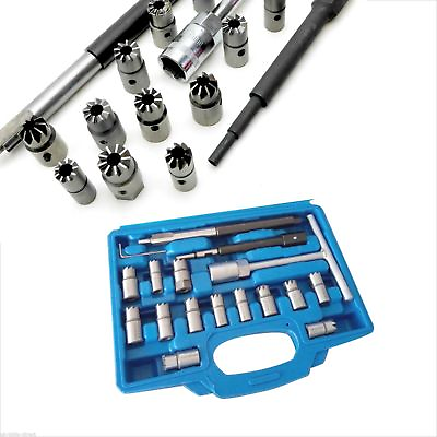#ad Universal Injector Seat Cutter Kit for Diesel Car Set Tool 17pc Clean Injectors GBP 58.99