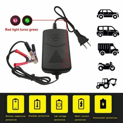 Car Battery Charger Maintainer Auto 12V Trickle RV for Truck Motorcycle ATV $8.59