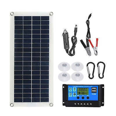 #ad 12V Solar Panel Battery Charger30A PWM Controller Regulator For Car Boat $29.12