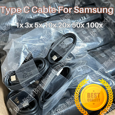 #ad Wholesale Bulk Lot USB Type C Cable For Samsung S10 Fast Charger Charging Cord $53.24