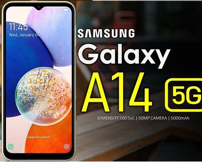 #ad Samsung Galaxy A14 5G SM A415U 64GB ATamp;T T Mobile MetroPCS Verizon Unlocked $99.99
