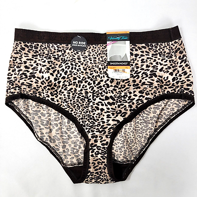 #ad Vanity Fair cheetah Women#x27;s panty panties NEW 7 Large BRIEF Smooth Moves 13091 $9.99