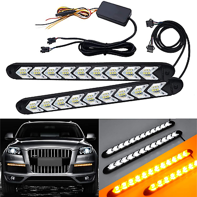 #ad SOCAL LED 2X Arrow LED DRL Switchback Strips 10quot; 25Cm 12V Sequential Flashing $42.99