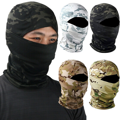 #ad Camo Full Face Mask Tactical Balaclava Face Mask Camouflage Military Face Cover $6.69