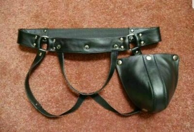 #ad JOCK STRAP Gay Thong Real Leather Slip String Lederhose Jockstrap $79.00