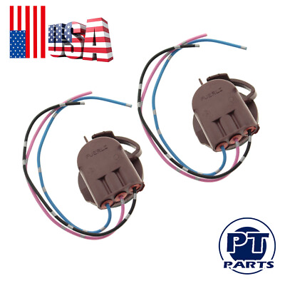 #ad 2x 3157 Bulb 3 tabs Socket Turn Signal Light Harness Wire Plug Connectors 4157NA $8.94