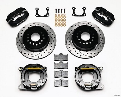 #ad Wilwood for Forged Dynalite P S Park Brake Kit Drilled Big Ford 2.36in Offset $1088.11