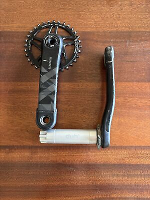 #ad #ad XX1 SRAM Carbon MTB Cranks 175mm With WolfTooth 32 t Chainring $250.00