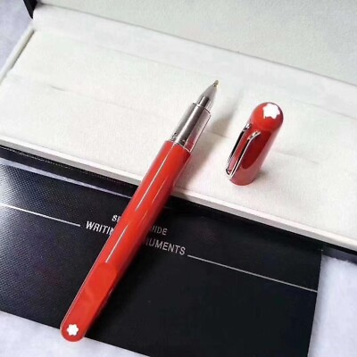 #ad Luxury M Magnet Series Red Color Silver Clip 0.7mm Rollerball Pen NO BOX $30.59