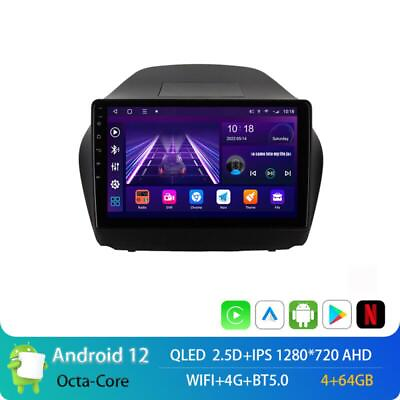 #ad 10.1quot;464 Android 12 Car Stereo Radio for 2009 15 Hyundai IX35 GPS NAVI DSP BT $331.55