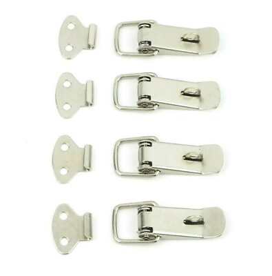#ad 4pcs Stainless Steel Spring Loaded Clamps Toggle Latch Catch for Wooden Case $7.35