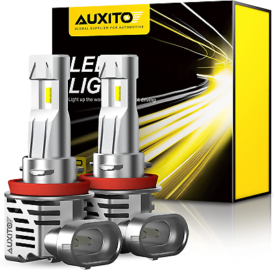 #ad AUXITO H11 H8 H9 LED Bulb 15000 Lumens 400% High Brightness 6500K Cool White $51.99