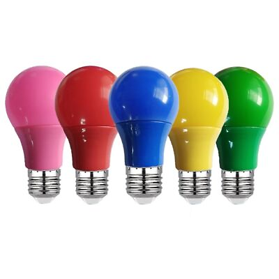 #ad LED Colorful Spot Light Bulb House Parties Bar Light Interior Lamp E27 Bulbs $5.92