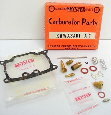 #ad Vintage NOS Kawasaki A1 A 1 Keyster Carburetor Carb Jets Repair Rebuild Kit $29.99