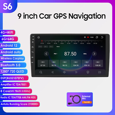 #ad New Bluetooth Double 2 Din Android 664GB Car Digital Media Audio Stereo USB MP3 $238.99