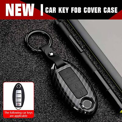#ad #ad ABS Carbon Keychains Key Cover Case Fit for Nissan accessories $11.99