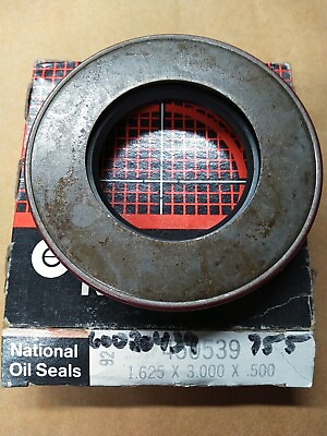 #ad National 450539 Oil Seal 1.625quot; x 3.000quot; x .500quot; Single Lip with Inner Spring $8.50