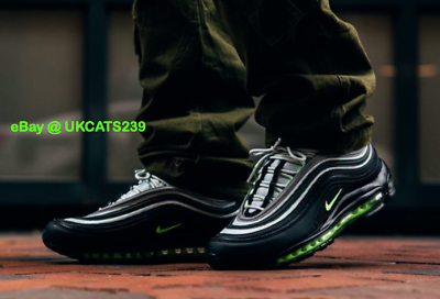 #ad Nike Air Max 97 Shoes quot;Iconsquot; Platinum Black Volt DX4235 001 Men#x27;s Sizes NEW $114.90