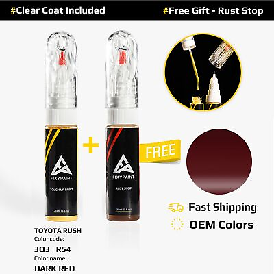 Car Touch Up Paint For TOYOTA RUSH Code: 3Q3 R54 DARK RED $23.99