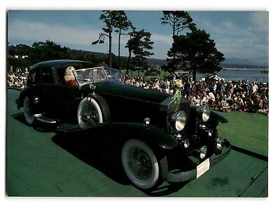 #ad 1930s Classic Car at Concours d#x27;Elegance Pebble Beach Vintage Chrome Postcard $4.50