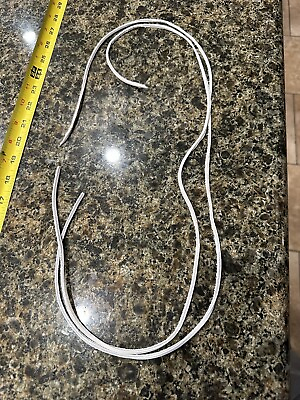 #ad 34” White Leather Shoe Laces $4.50