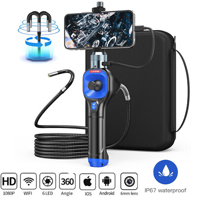 #ad F606A Articulating Borescope Inspection Camera 4 Way Steering Joystick Endoscope $279.99