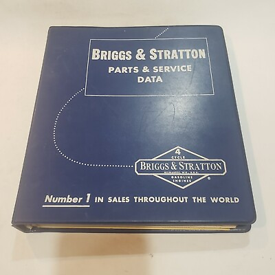 #ad Briggs amp; Stratton Parts amp; Service Data Illustrated Parts Lists $39.99