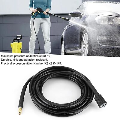 #ad 40MPa 5800PSI Auto Washer Hose High Pressure Water Cleaning Rubber Pipe Fit $26.85