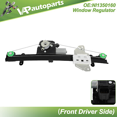 #ad For 2013 2018 Nissan Altima Front Driver Side Power Window Regulator w Motor $39.59