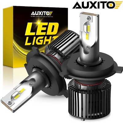 #ad AUXITO H4 9003 Super White 40000LM Kit LED Headlight Bulbs High Low Beam Combo 2 $24.99